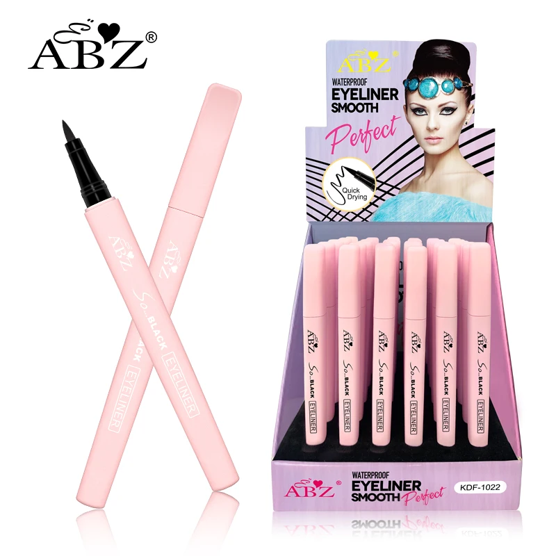 

Wholesale new trend Morandi color waterproof long-lasting oil free black liquid eyeliner with private label