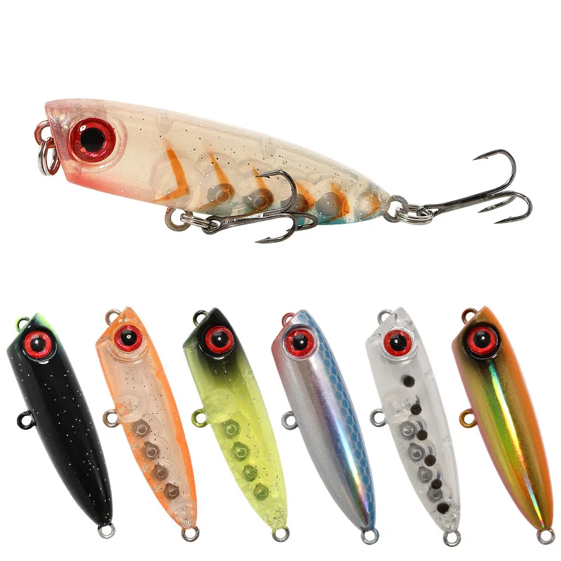 

Factory OEM Fishing Lures 45mm 3g Hard Bait Topwater Bionic Lure isca artificial Realis pencil fishing baits, 8 colors