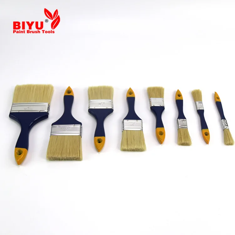 2023 Factory High Quality Different Size Paint Brush With Wooden Handle