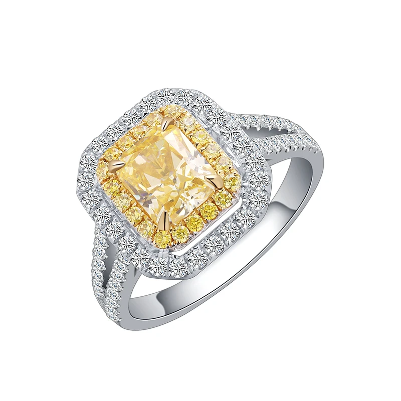 

Anster 18K 1.0ct Engagement Men's Zircon Ring Synthetic Diamond Jewellery, Yellow