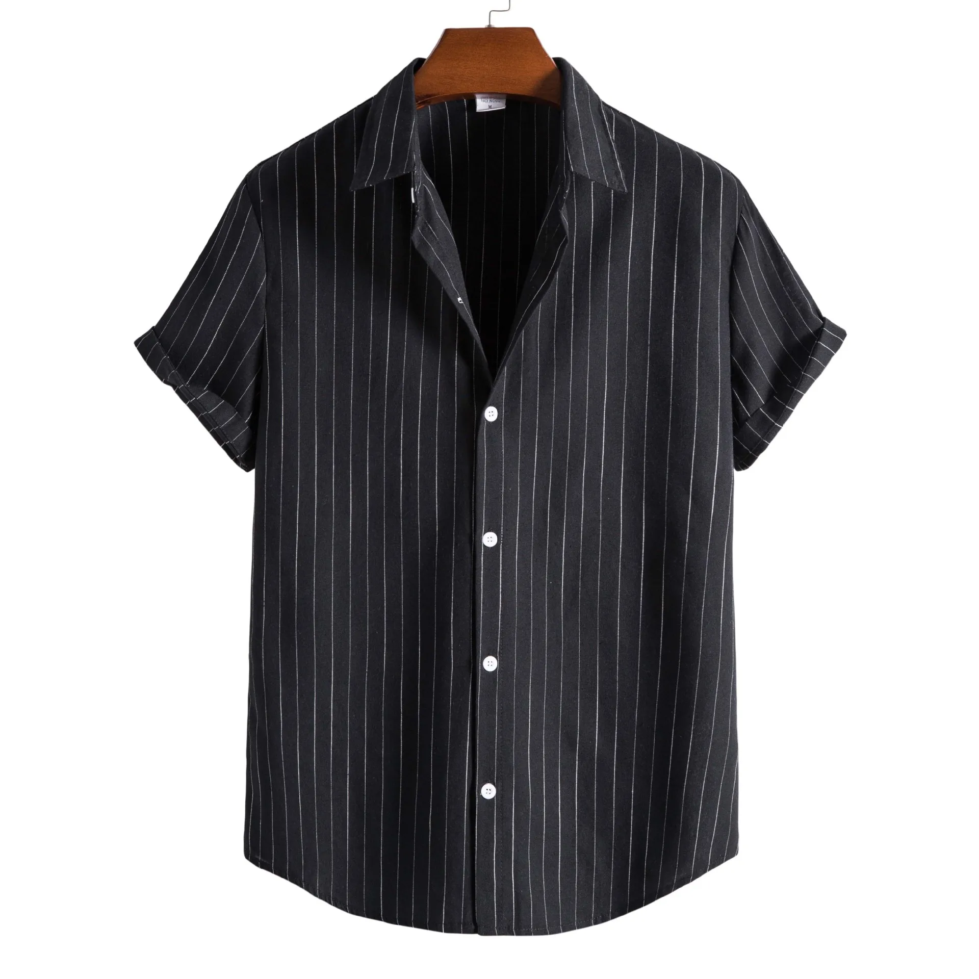 

2022 Summer New Fashion Striped Short Sleeve Men's Shirts