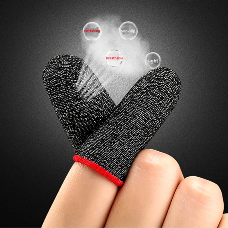 

Ultra Thin Free Fire Touch Screen Gloves 2 PCS/Bag Other Game Accessories Flydigi Custom Mobile Gaming Finger Sleeves For Pubg