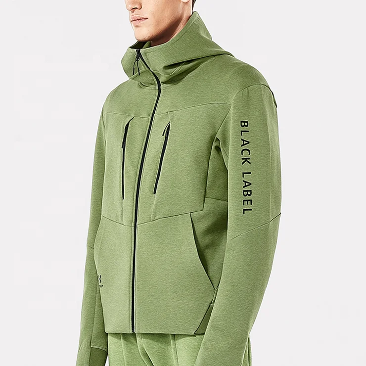 

Live and sports Zip Through Front with Reflective Tape On Sleeves Mens Jackets Gym Wear, Picture