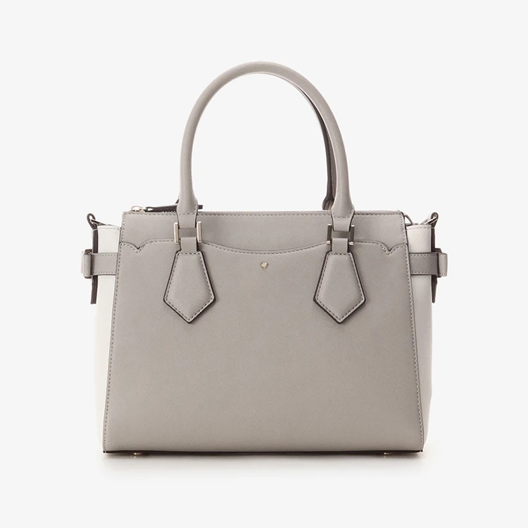 

2021 Luxury Customized Logo Genuine Leather Tote Handbags Classic Vegan Leather Lady Purse and Handbags, White