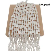 

`natural pearl ,10x25 mm big biwa baroque shape keshi pearl loose freshwater pearl in strand .