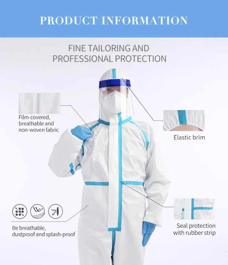 Disposable Single-use Virus Protective Clothing for Medical Use
