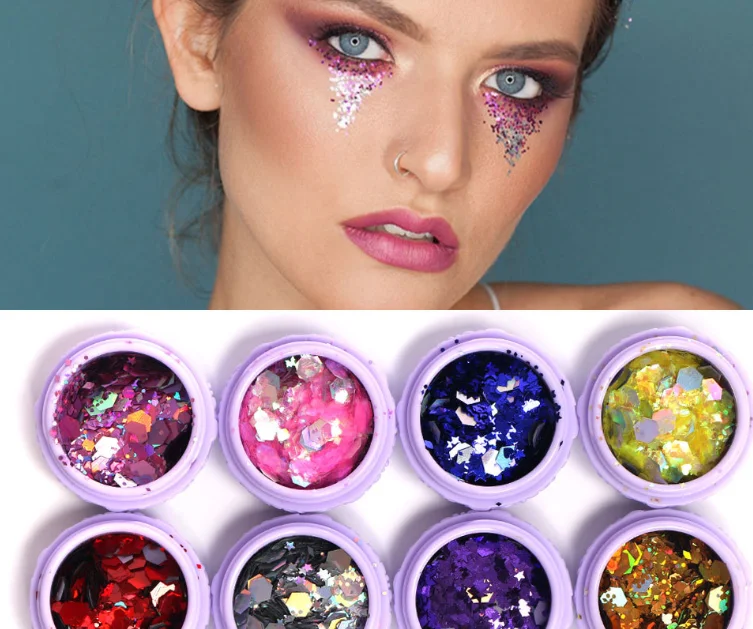 

Free sample Latest Design Eco-friendly Cosmetic Chunky Glitter Powder Wholesale
