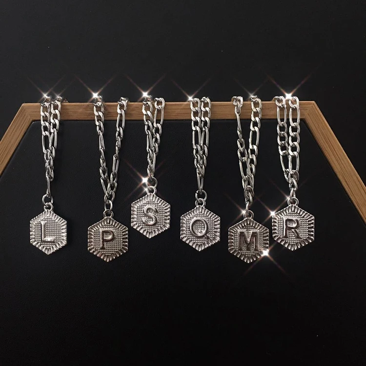 

New Custom Silver Name Gold Plated Initial Ankle Figaro Chain Letter Anklets Foot Jewelry Bracelet