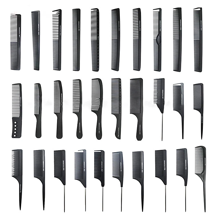 

Mutiple Choice Braiding Tinting Sectioning Highlighting Steel Rat Tail Parting Hair Comb, Customized color