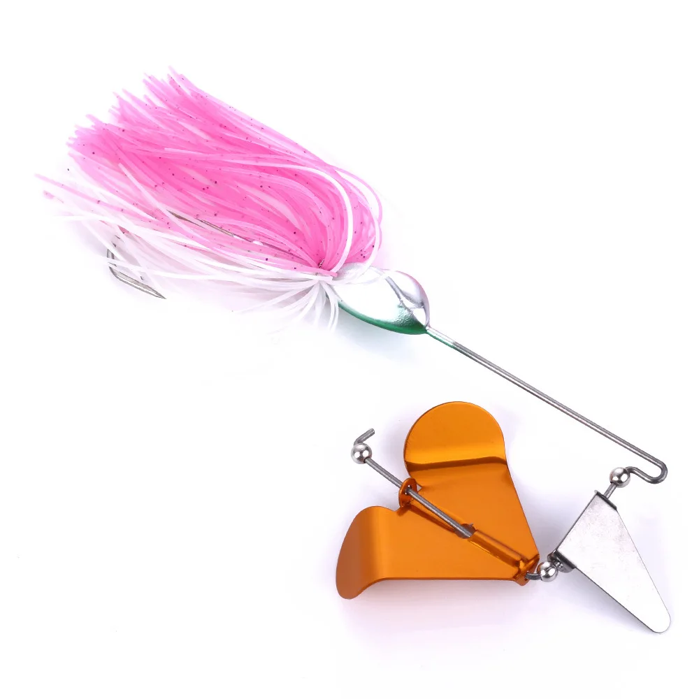 

Newbility 22g jigging saltwater fishing lures sinking spinner fishing buzzbait, Red, orange, pink, yellow