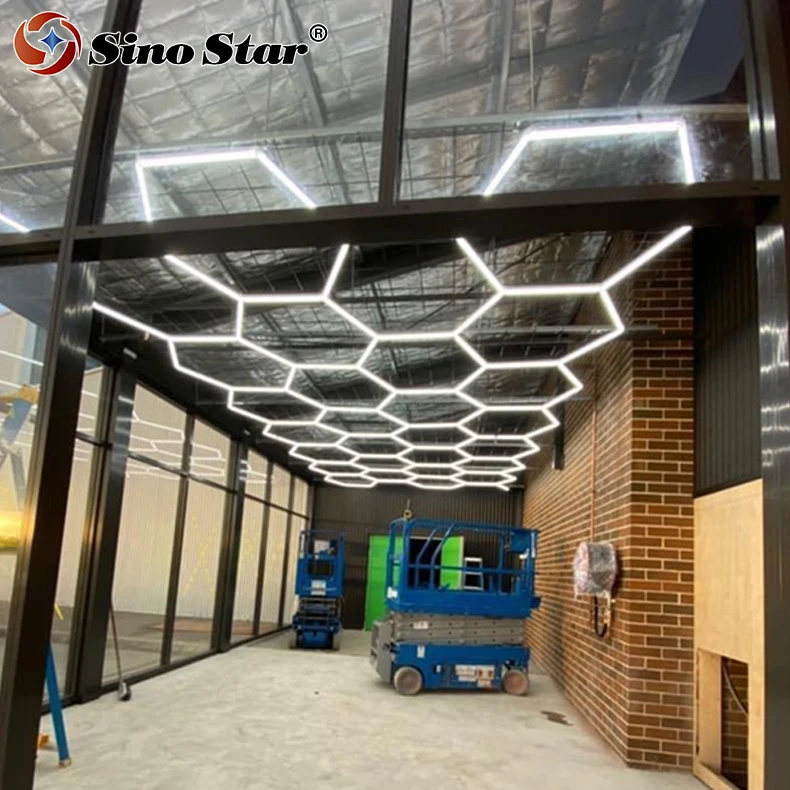 

High performance Good use in United States car showroom 4s workshop hexagon led panel light