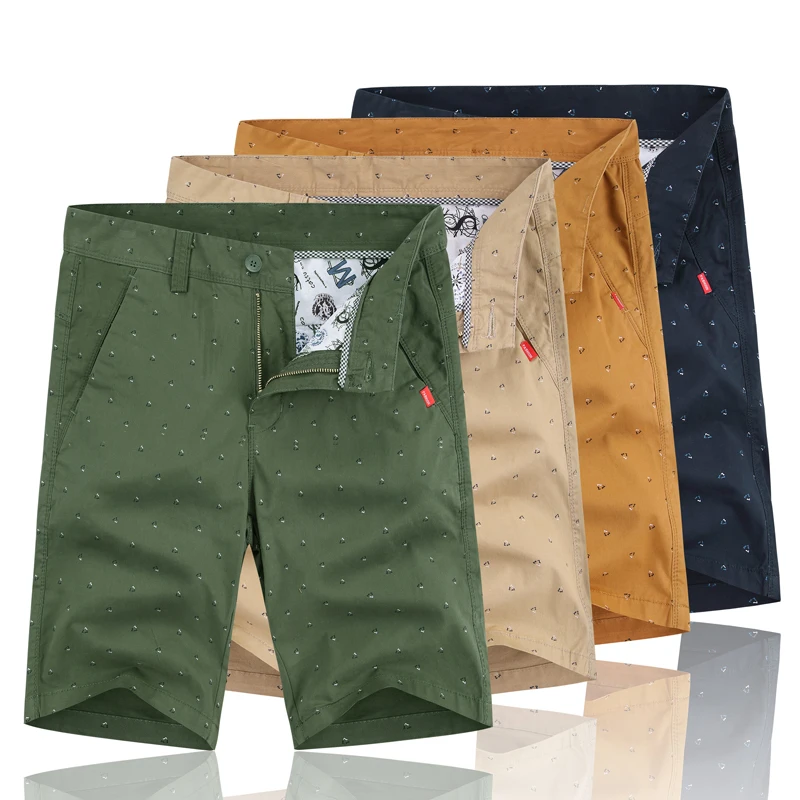 

Factory Direct Wholesale Pants Custom Summer Beach All Cotton Men Casual Half Pants Printing Shorts Regular Fit Pants For Men