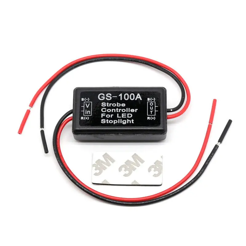 1PCS GS-100A 12V Car Truck LED Brake Stop Light Flash Strobe Controller Module