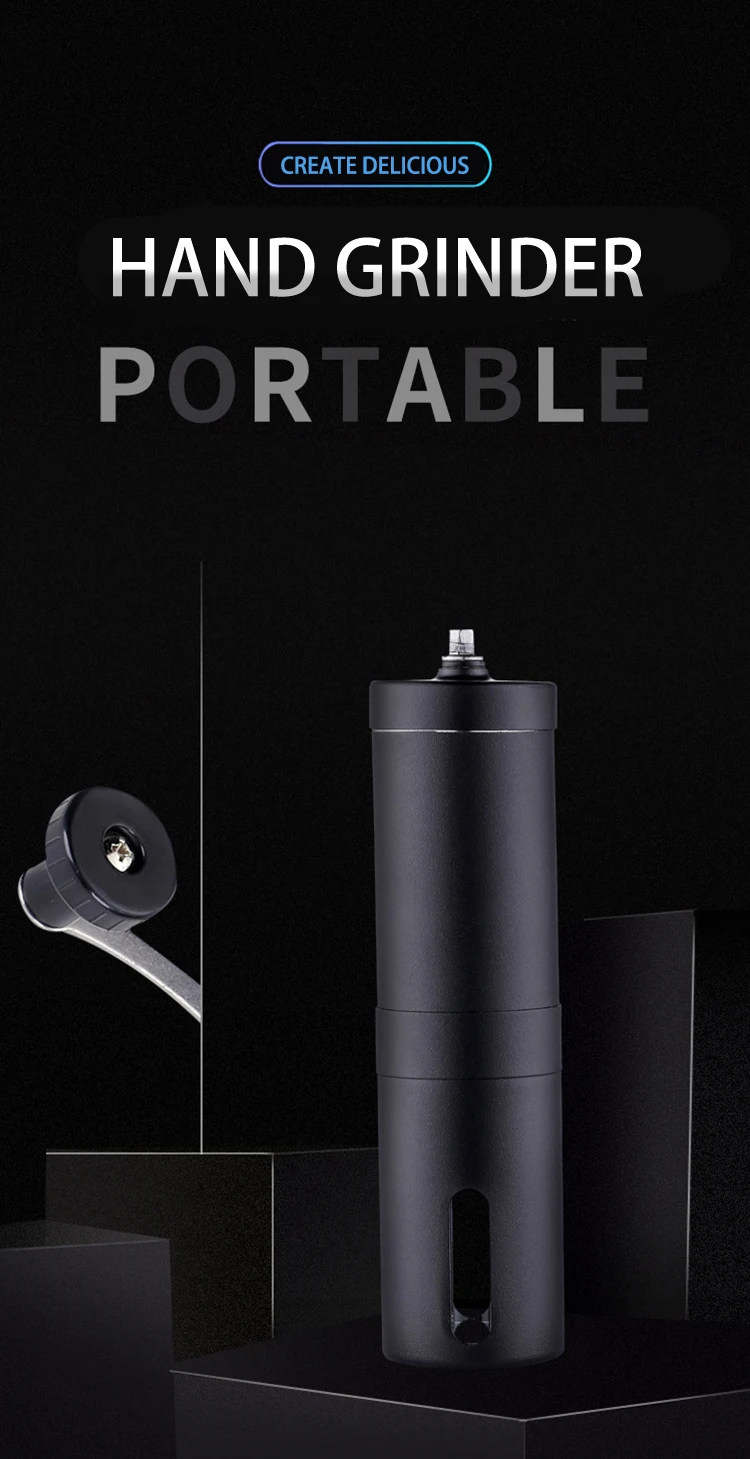  Coffee Grinder Mini Stainless Steel Hand Manual Handmade Coffee Bean Burr Grinders Mill Kitchen Tool Crocus Grinders