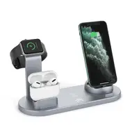 

2019 hot selling 4in1 fast wireless charging stand for mobile phones charge and charger stand for apple watch charge