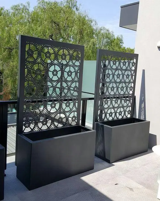 

Garden corten steel raised red boxes for art deco outdoor, Any colour