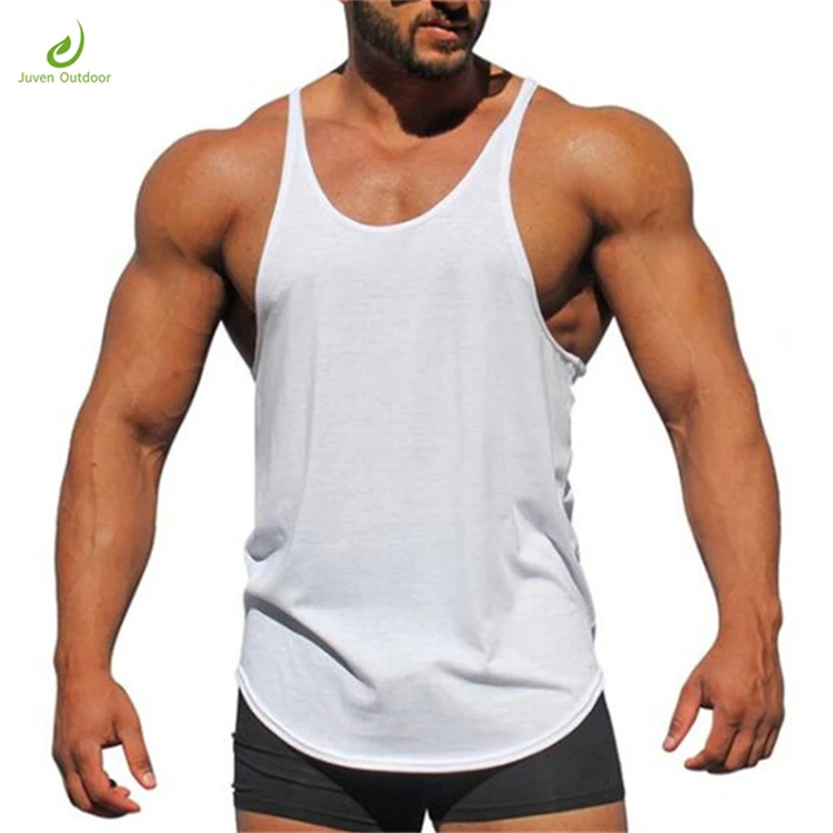 

Mens classic soild soft cotton customized fitness tank top, Customized color