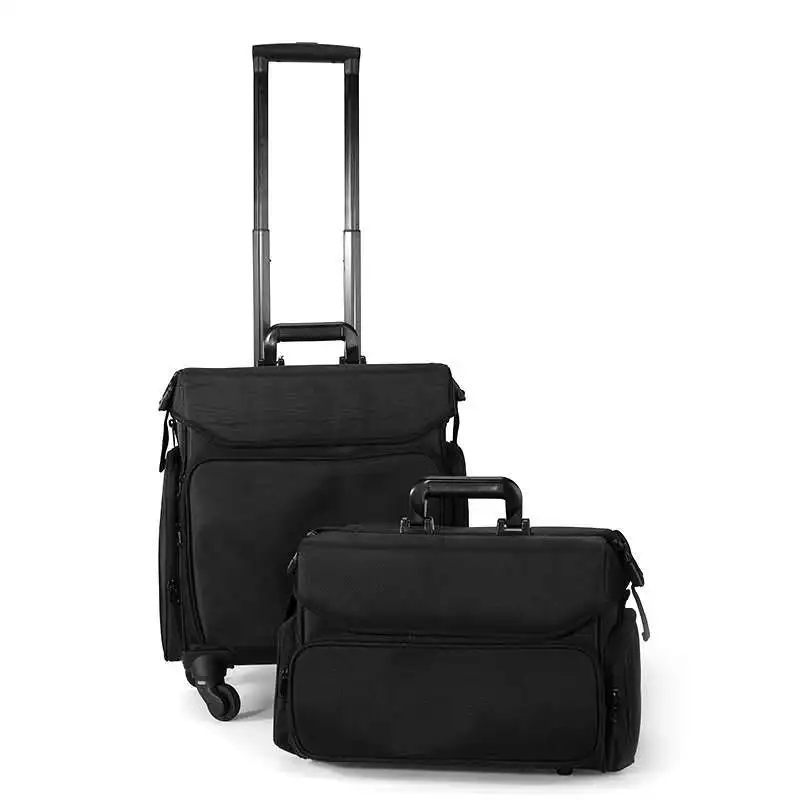 

Professional pull rod makeup multi-layer function large capacity tattoo make up storage box universal wheel cosmetic toolbox