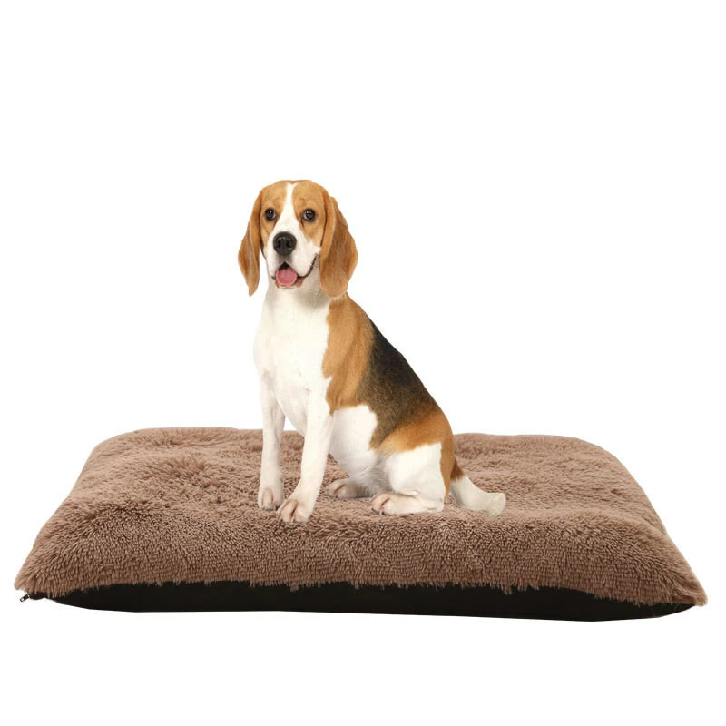 

Long Plush Removeable Pet Bed Indoor No-Slip Washable Soft Dog Cat Cushion Mat For Kitten Puppy Cozy Lounger Mattress Supplies, Picture