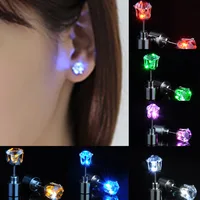 

Nightclub hipster jewelry glowing earrings led earrings colored shiny earrings