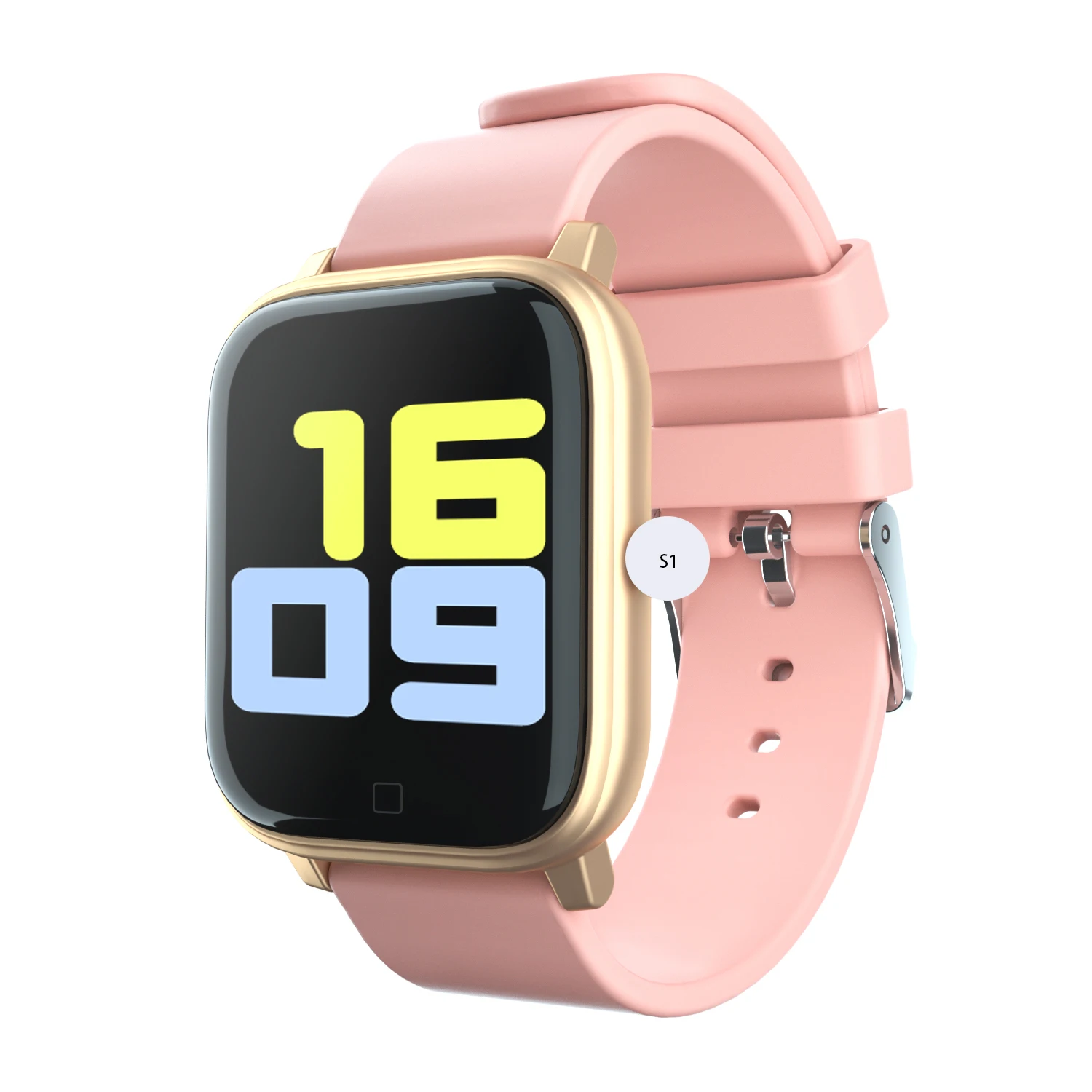 

2022 S1 Smartwatch Relojes Fitness Multifunctional Sport Watch Ip67 Waterproof Smart Watch, Black.silver ,pink