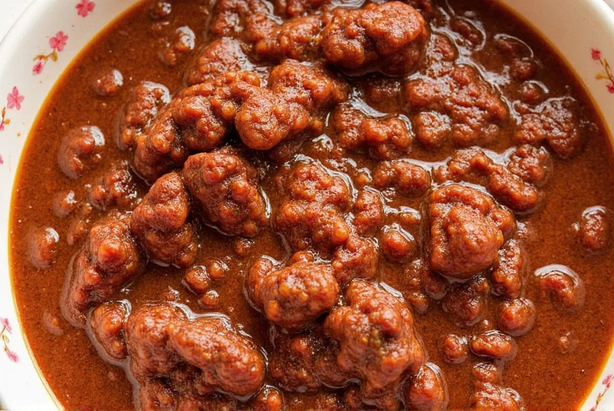 Mole sauce served over chicken