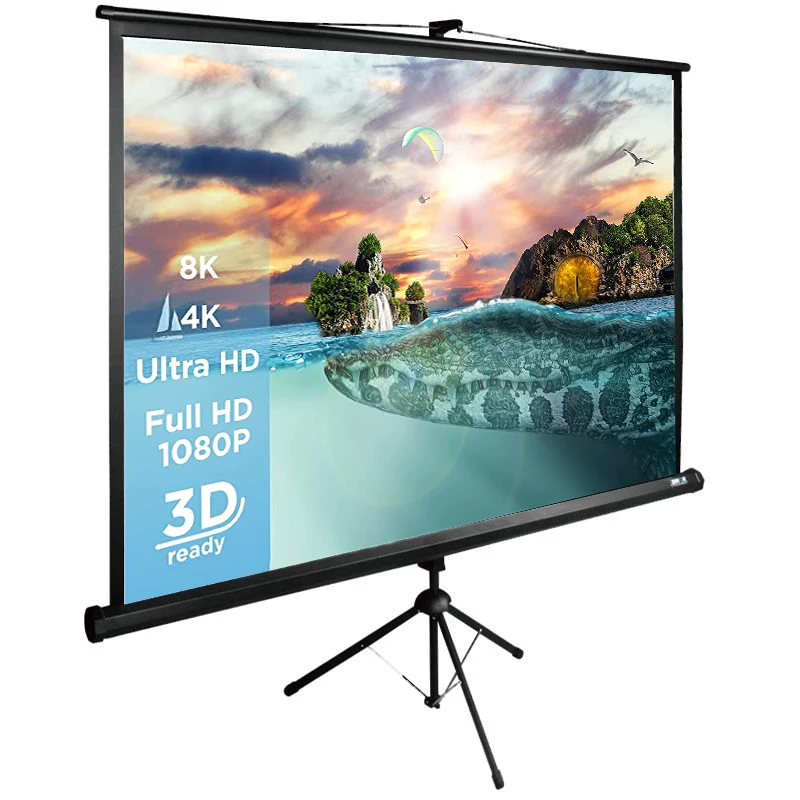 

200x113cm black canvas projector screen stand pull up projector canvas outdoor projector screen with stand projection screens
