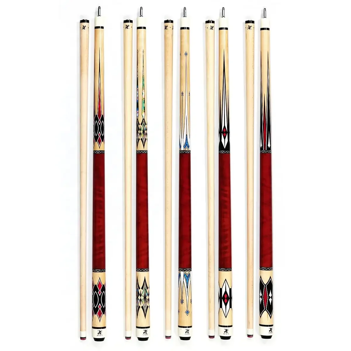 Hot Sell Canadian Maple 1/2 Uni Lock Jointed 57 Inch  13mm Tip Billiard Pool Cue Stick