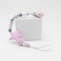 

Polyester A Baby Food Grade Pacifier Clip And Chain