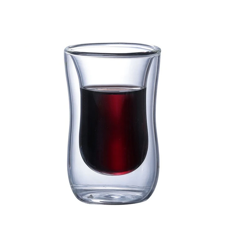 
Modern Style Fashionable Arabic Double Wall Glass Cup Coffee 100ml Turkish Tea Cups for Home Use 