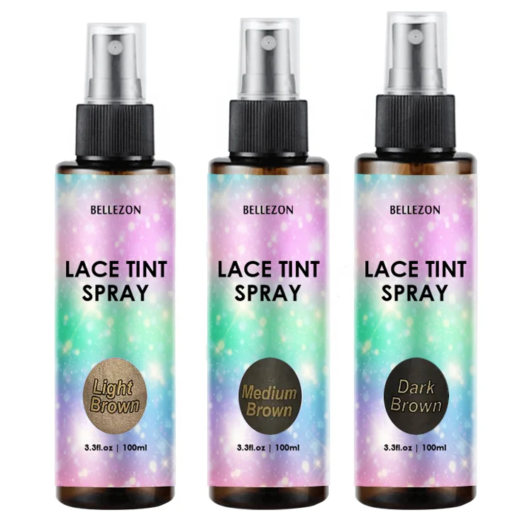 

Hot Selling Custom Label Lace Tint Spray for Wigs, Dark brown