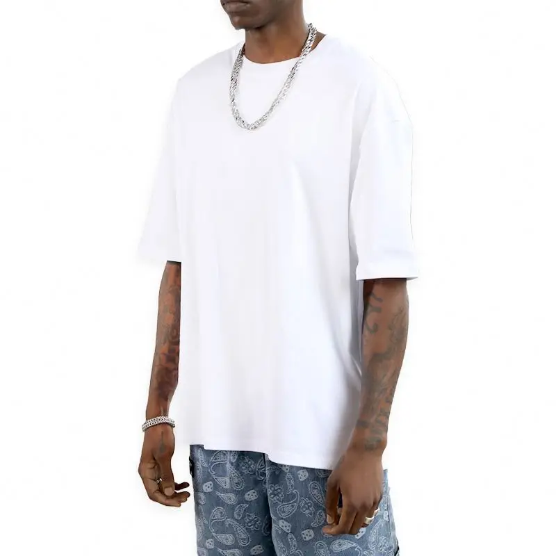 

T-Shirt Shirts Men Cotton T-Shirts Custom For Mens White Printing Logo Sleeve 100% Full Plain Blank Man Oversize T Shirt