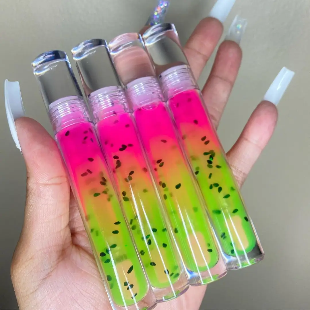 

2021Private Label Glitter Your Logo Wholesale Custom Lip Gloss Clear Long Lasting Tubes Shimmer Vendor Oem Base Lipgloss