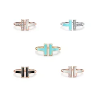 

925 Silver Open Ring High Quality for Tiffany Accessories