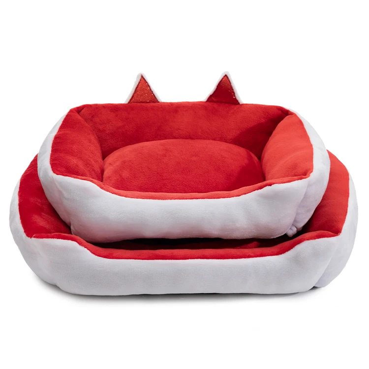 

2021 Wholesale Soft Comfortable Double Sided All Season Dog Cushion Plush Pet Bed Dog Sofa Bed, As the picture shows