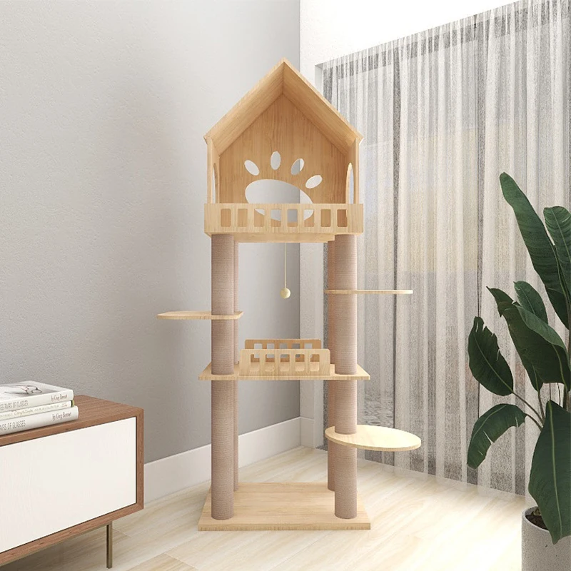 

H-06 HIGH quality pet cat tree house,cat scratcher cat playing chew tree, Picture