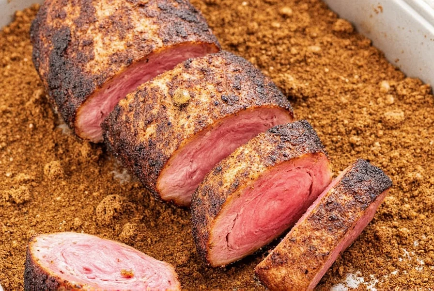 Popcorn seasoned with dry rub