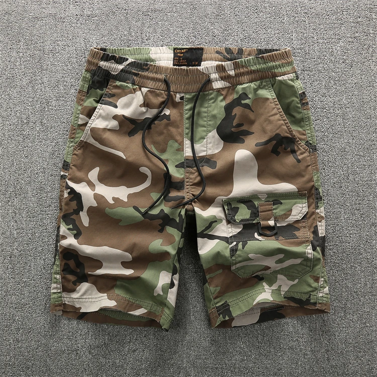 

New Arrival High Quality Casual Fashion Custom Summer Casual Cotton Military summer casual men camo mesh sports shorts