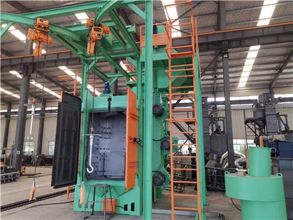
KNNJOO - LPG /CNG /Gas Cylinder Shot Blasting Rust Removing Machine 