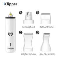 

iClipper-N5 3 in 1 professional pet hair clipper trimmer grooming set dog cat nail grinder