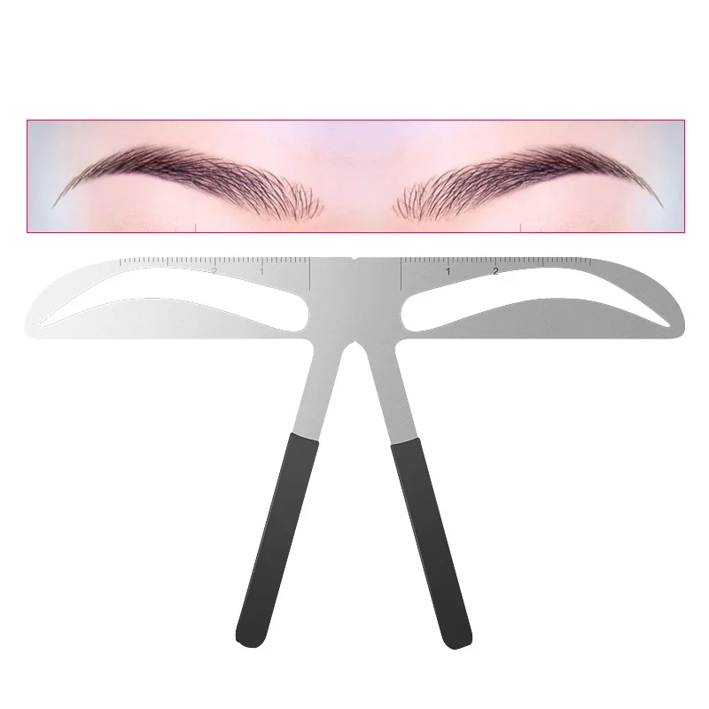 

DIY Makeup Shaping Position Measure Tools Eyebrow Stencils Maquiagem Ruler Beauty Balance Tattoo Stencil Template