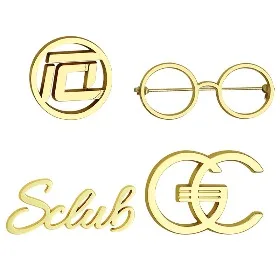 Metal electroplated badge