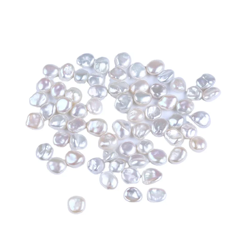 

keshi petal shape loose pearl for jewelry making, White