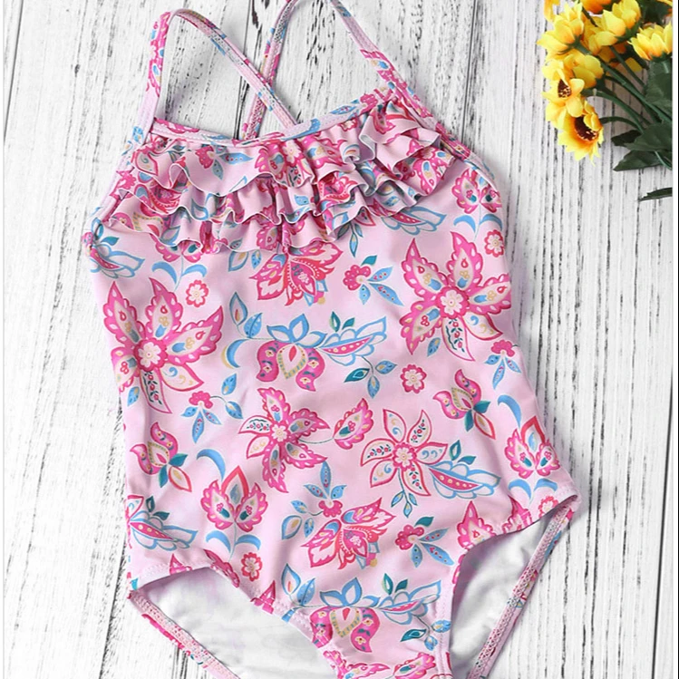 

new arrival One-Piece Swimsuit Sling Multilayer 12 year old girl teen bikini models suppliers, Picture