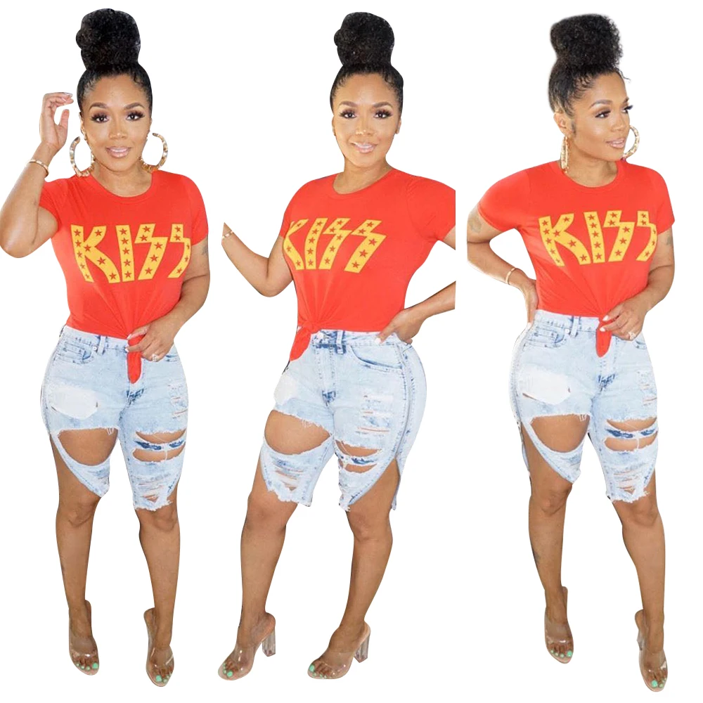 

FM-D8374 drop shipping 2020 jean streetwear denim jeans women hollow out blue jeans