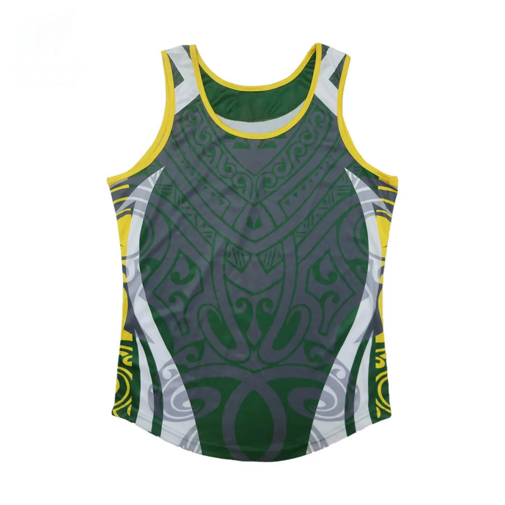 

Wholesale 100% polyester quick dry athletic tank top custom digital print men's singlet for running/training/workout