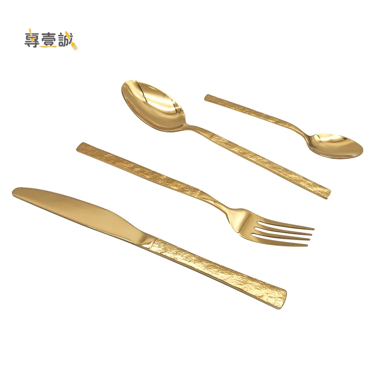 

RKS Steak Knife Stainless Steel 24K Gold-plated Metal Flatware Set