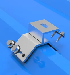 buy 铝夹,梯形金属屋顶太阳能安装夹具,光伏太阳能电池板配件