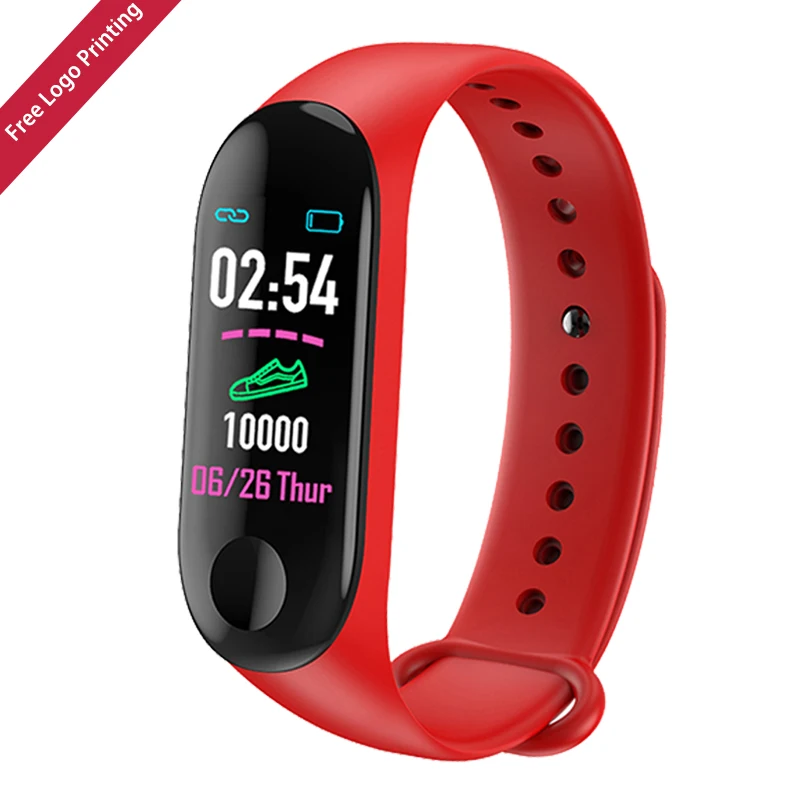 

2020 free samples and free shipping m3 m4 cheap smartwatches, Red/black/blue