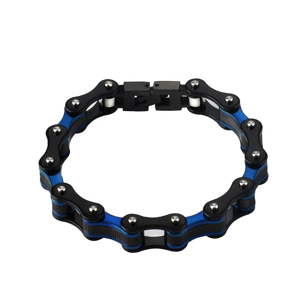 

Factory Wholesale Spot Hot Sale High Polished Latest Minimalist Mens Bicycle Chain Bracelets